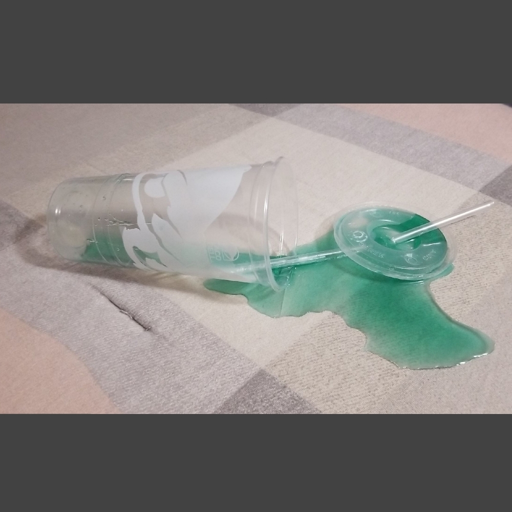 Tacobell faux spilled drink. McDonalds. Wendy's. Prank item